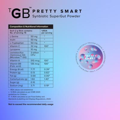 The Good Bug Pretty Smart 2gm Sachet 15's - Kids Nutrition