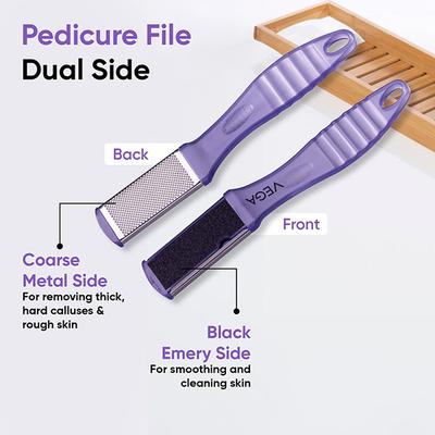 Vega Portable Pedicure Foot File For Cracked Heels, Dead Skin & Callus Removal, (Pd-03N) - Manicure & Pedicure Kits