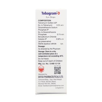 Tobagram D Eye Drops 10ml - Eye Infections-Eaa