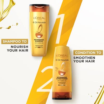 L'Oreal Paris 6 Oil Nourish Nourishing Shampoo 180 ml - Shampoos