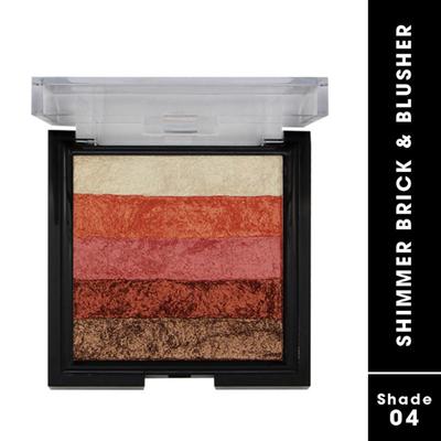 Fashion Colour Shimmer Brick And Blusher, Shade 04 8 gm - Blushes