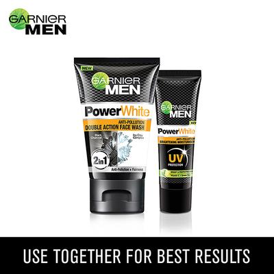 Garnier Men Power White Anti-Pollution Brightening Moisturiser with UV Protection 20 gm - Face Creams