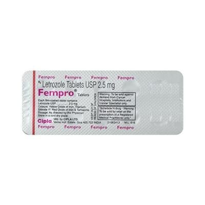 Fempro 2.5mg Tablet 10'S - Cancer Oncology-Hor