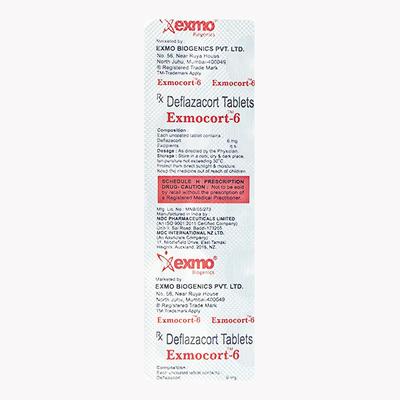 EXMOCORT 6 Tablet 10's - Immune Suppression