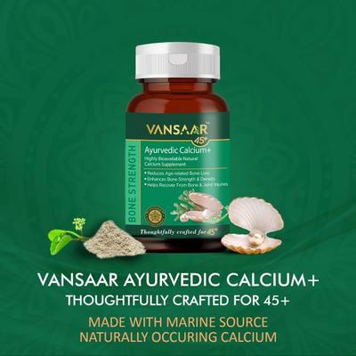 Vansaar 45+ Ayurvedic Calcium+ Tablets 60's - Speciality Medicines