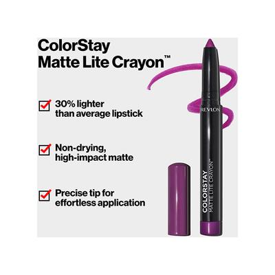 Revlon Colorstay Matte Lite Crayon Sky High 1.4 gm - Lip Crayons