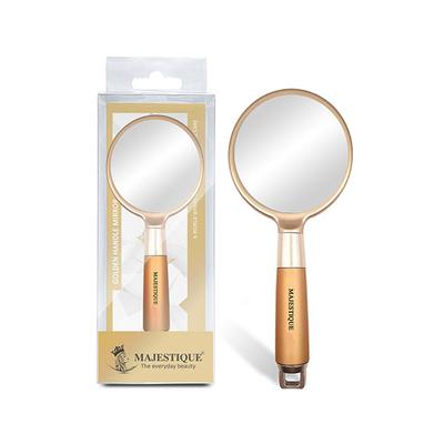 Majestique Golden Handle Mirror for Makeup, 8 Inch for Travel for Men and Women 1's - Multi-Stylers