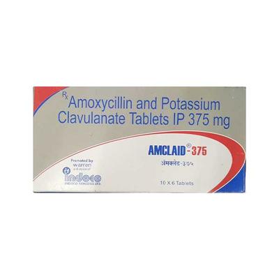 Amclaid 375mg Tablet 6'S - Bacterial Infections-Pen