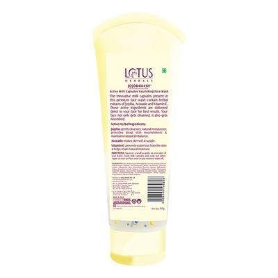 Lotus Herbals Jojobawash Active Milli Capsules Nourishing Face Wash 80 gm - Face Wash & Cleansers