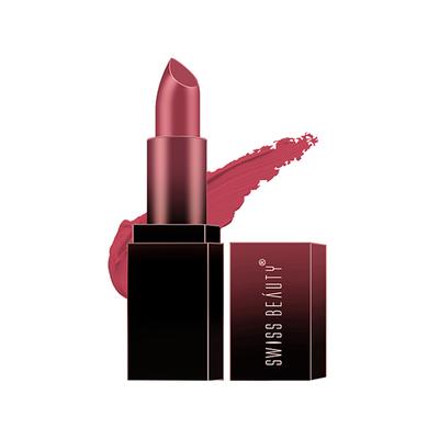 Swiss Beauty Hd Matte Pigmented Smudge Proof Lipstick Shade- Chic Pink 3.5 gm - Lipsticks