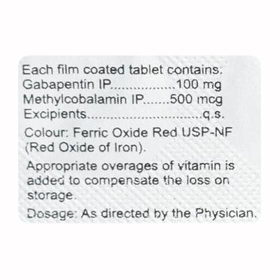PENTANERV M 100 Tablet 10's - Neuropathic Pain-Dru
