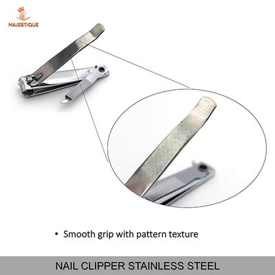 Majestique Nail Clipper Stainless Steel - Sharp Blades, Durable, Comfortable Grip - Color May Vary 1's - Manicure & Pedicure Kits