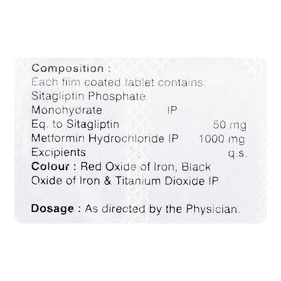 SITADOC M 50/1000 Tablet 15's - Diabetes-Ant