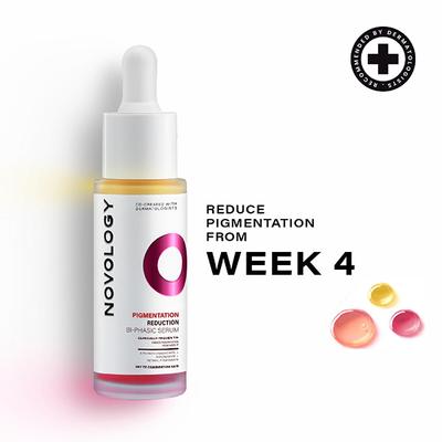 Novology Bi-Phasic Serum for Hyperpigmentation, Dark Spots & Acne Marks - Dry-Combination Skin 28 ml - Face Serum