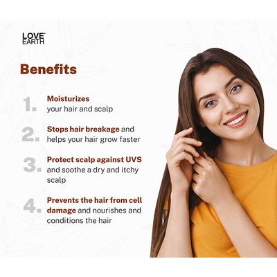 Love Earth Hair Serum Combo Enriched With Essential Oils & Herbal Extracts 100 gm - Hair Serums