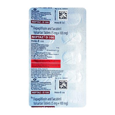 NEPTAZ D 100 Tablet 10's - Heart Failure-Ant