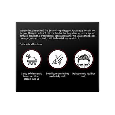 Beardo Scalp Massager Advanced with Soft Silicone Bristles Deep Cleansing and Exfoliation 1's - Multi-Stylers