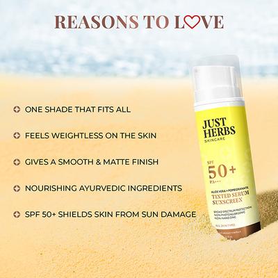 Just Herbs Tinted Sunscreen 30 ml - Face Sunscreen