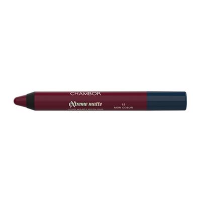 Chambor Extreme Matte Long Wear Lip Colour Make up Les Meringues Collection - Mon Coeur, 19 2.8 gm - Lip Crayons