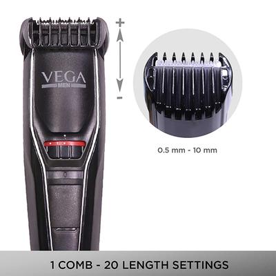 VEGA T Style Beard Trimmer (VHTH-12) Black 1 gm - Trimmers