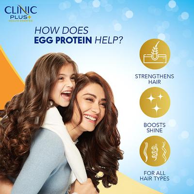 Clinic Plus Strength & Shine with Egg protein Shampoo 175 ml - Shampoos