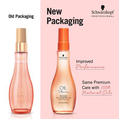 Schwarzkopf Professional Oil Ultime Rose Finishing Oil - For Fine to Normal Hair 100 ml - Hair Serums