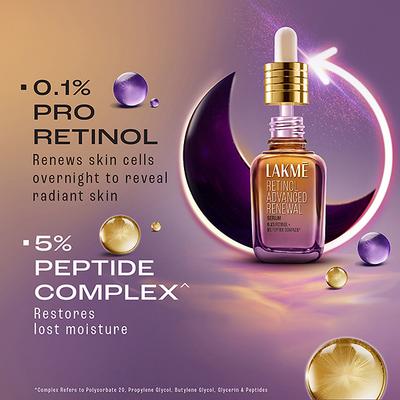 Lakme Retinol Advanced Renewal Serum 30 ml - Dark Circle & Wrinkle Busters