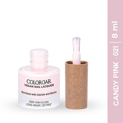 Colorbar Vegan Nail Lacquer - Candy Pink 8 ml - Nail Polish