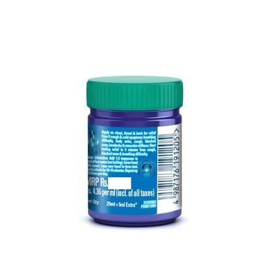 Vicks VapoRub Cough Relief 25 ml + 5 ml Extra - Balms & Rubs