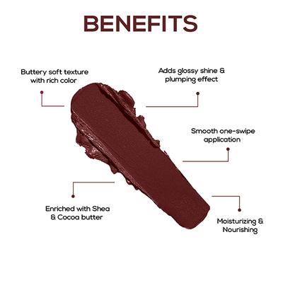 Renee Crush Glossy Lipstick - Bombon 4 gm - Lipsticks