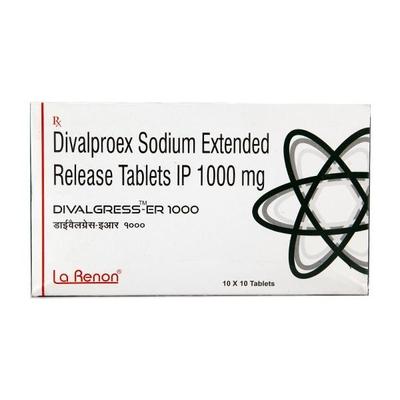 Divalgress ER 1000mg Tablet 10'S - Epilepsy/Convulsion-Ant