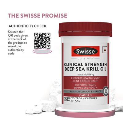 Swisse Ultiboost Clinical Strength Deep Sea Krill Oil Capsules 30's - Calcium And Minerals