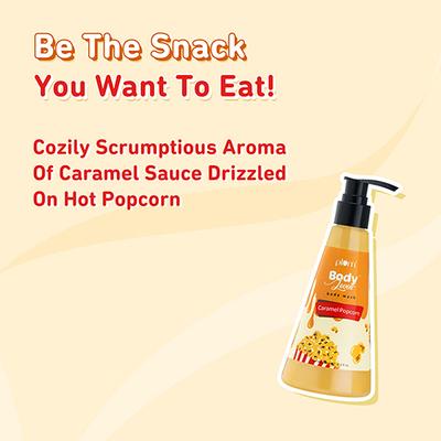 Plum BodyLovin' Caramel Popcorn Body Wash - Caramel Popcorn Fragrance 240 ml - Shower Gels & Body Wash