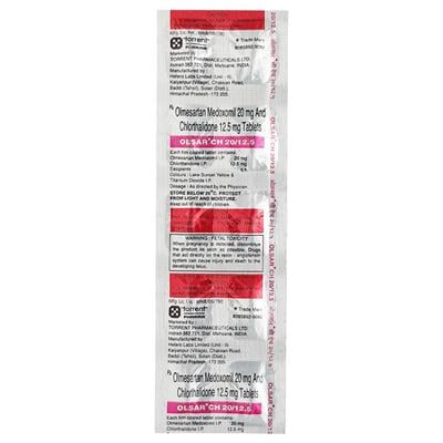 Olsar CH 20/12.5mg Tablet 10'S - Hypertension-Ang