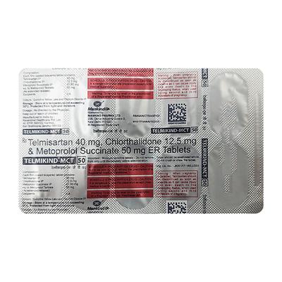 TELMIKIND MCT 50 Tablet 10's - Hypertension-Ana