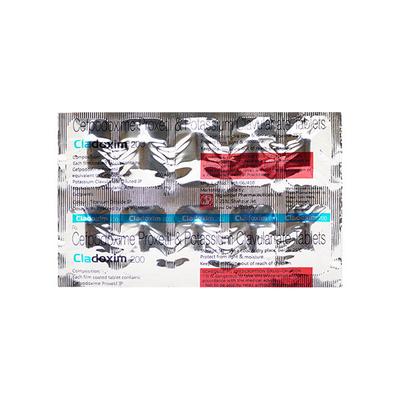 Cladoxim 200/125mg Tablet 10'S - Bacterial Infections-Cep