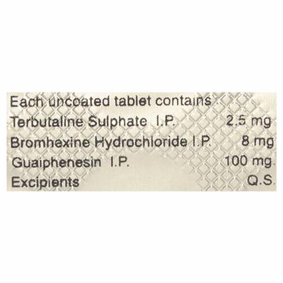 BUTABROM Tablet 10's - Cough And Cold-Cou