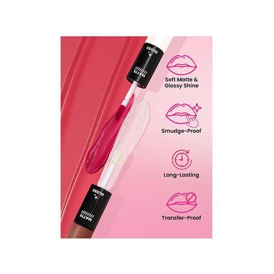 Swiss Beauty Duo Lipstick-Hazel Nude 10 ml - Lipsticks