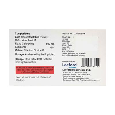 CEFAPRIME 500 Tablet 10's - Bacterial Infections-Cep