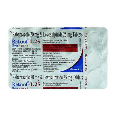Rekool L 25 Tablet 15'S - Ulcer/Reflux/Flatulence-Aaa