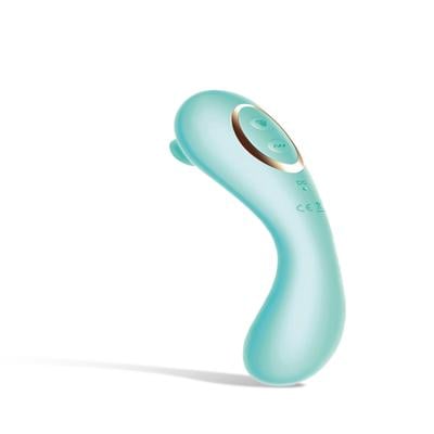 MsChief Virtuoso Vibrator With Air Pulse Stimulator - Turquoise 1's - Massagers And Vibrators