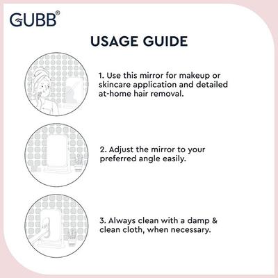 Gubb 360 Degree Vanity Mirror 150 gm - Mirror
