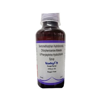VENTRYL D SUGAR FREE Cough Syrup 100ml - Cough And Cold-Cou