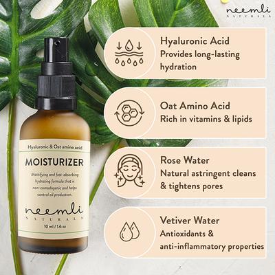 Neemli Naturals Hyaluronic & Oat Amino Acid Moisturiser 50 ml - Skin-Treatment