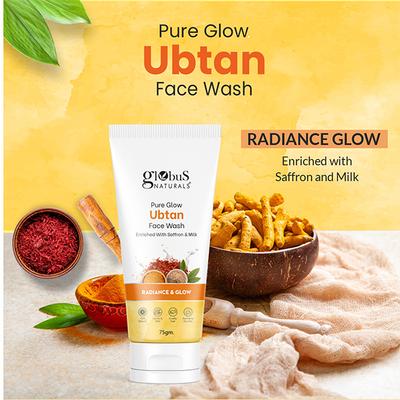 Globus Naturals Pure Glow Ubtan Face Wash, 2's - Face Wash & Cleansers