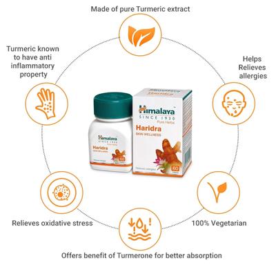 Himalaya Wellness Haridra Tablet 60's - Speciality Medicines