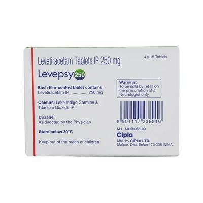Levepsy 250mg Tablet 15'S - Epilepsy/Convulsion-Ant