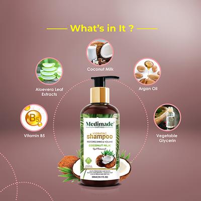 Medimade Hydrating Shampoo With Coconut Milk 300 ml - Shampoos