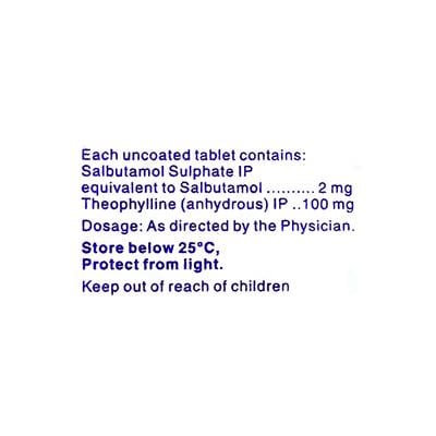 Theo Asthalin Tablet 30'S - Asthma/COPD-Ast