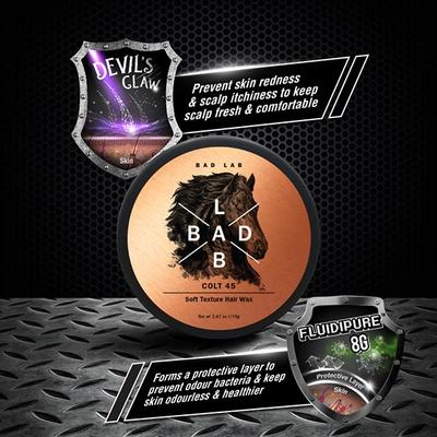 Bad Lab Colt 45 Soft Texture Hair Wax 70 gm - Hair Waxes